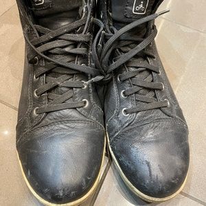 Men motorcycle leather boots